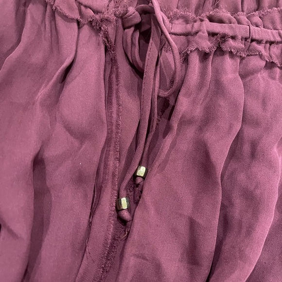 Loveshackfancy mini long sleeve maroon dress - Picture 3 of 4